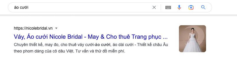 Nicole Bridal SEO